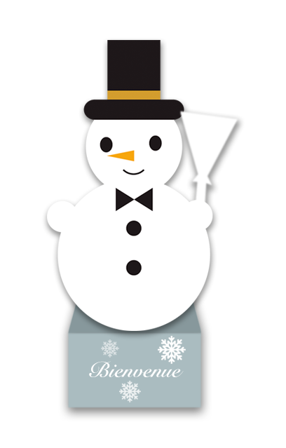 Coffret Bonhomme de neige proposant de 2 à 6 napolitains | Un Brin de Provence