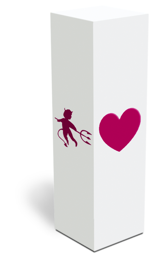 Champagne Saint Valentin intérieur magenta | Un Brin de Provence